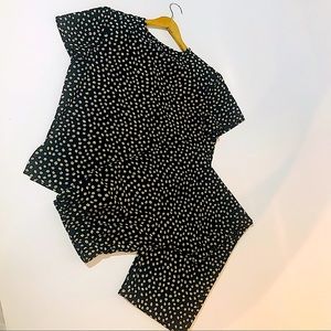 Vintage coffee 2 piece outfit petite